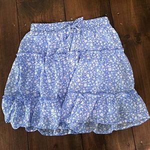 Sienna Sky Blue flower skirt